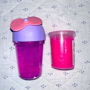 Pink Slime Sparkly Glitter and Neon Noise Putty Bundle Lot